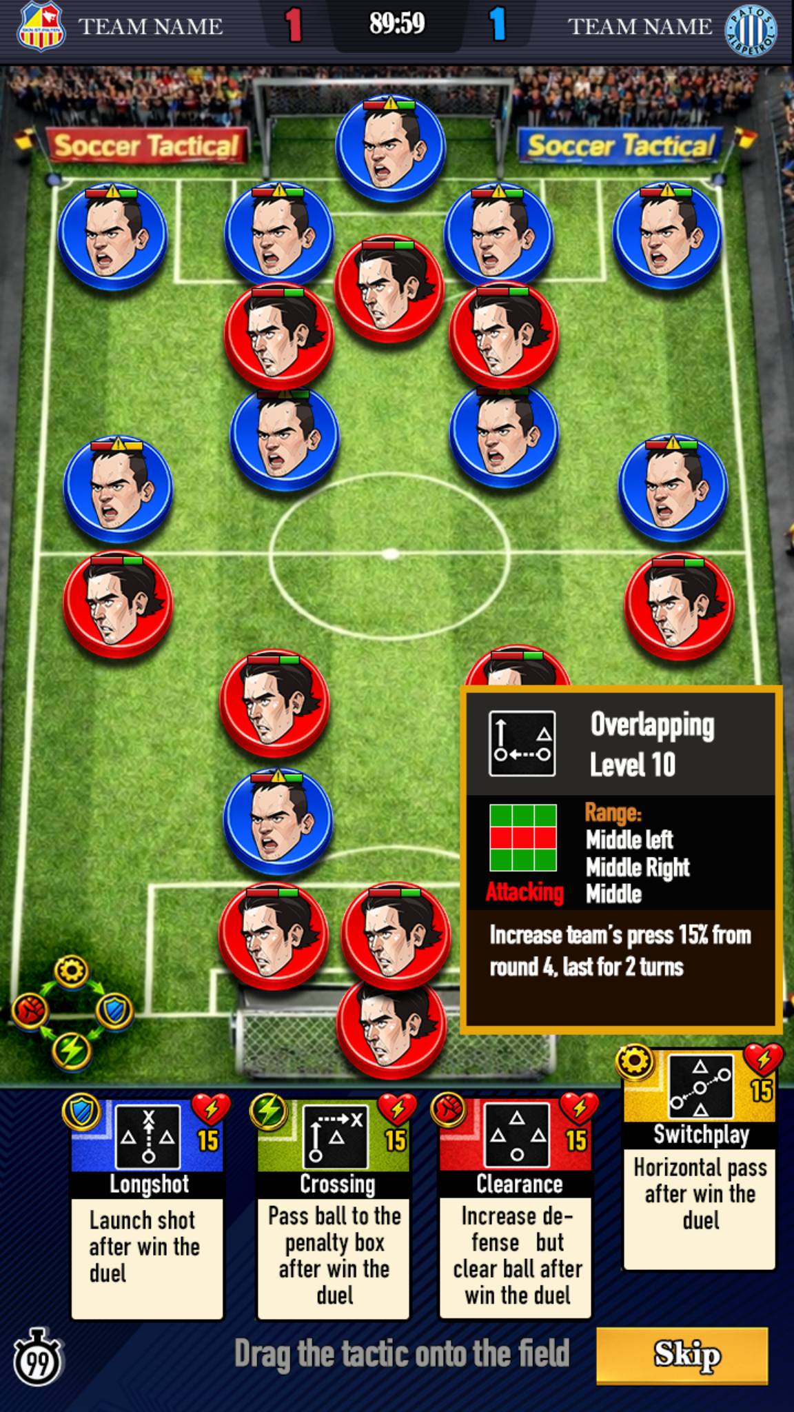 Soccer Tactical gameplay screenshot